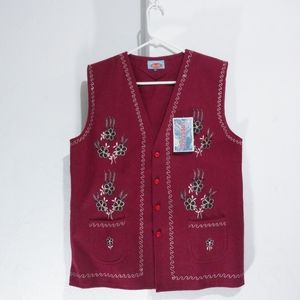 Neel KiRi Pure Lambswool
Red with embroidery